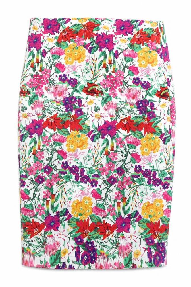 Oasis Women's Multicoloured Floral Pencil Skirt Size 8