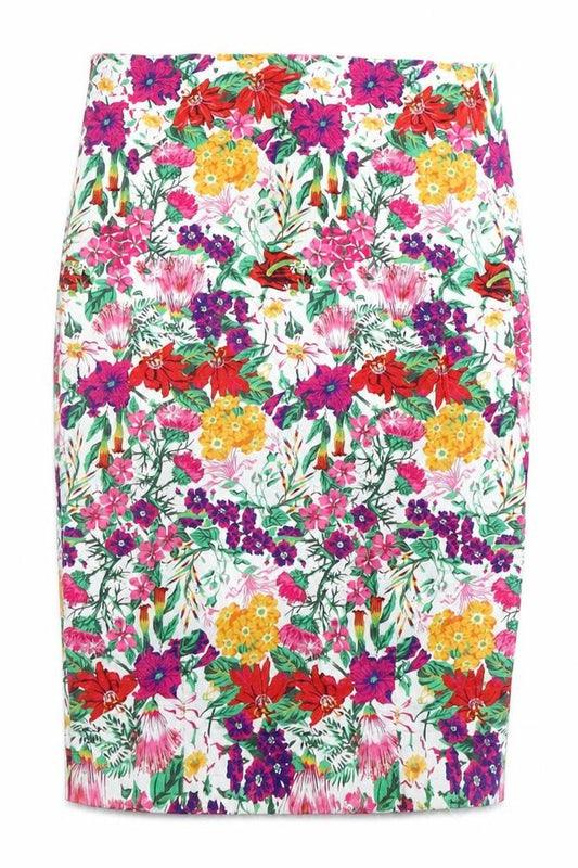 Oasis Women's Multicoloured Floral Pencil Skirt Size 8