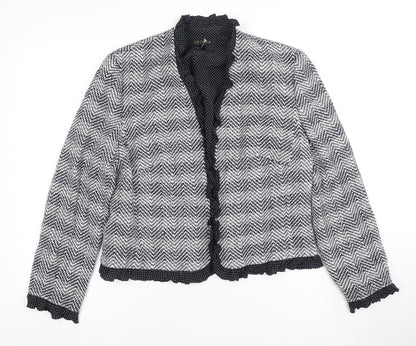 Escada Women's Multicoloured Tweed Blazer Size 34