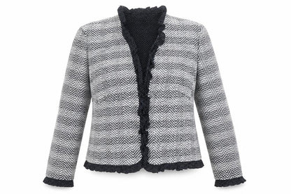 Escada Women's Multicoloured Tweed Blazer Size 34