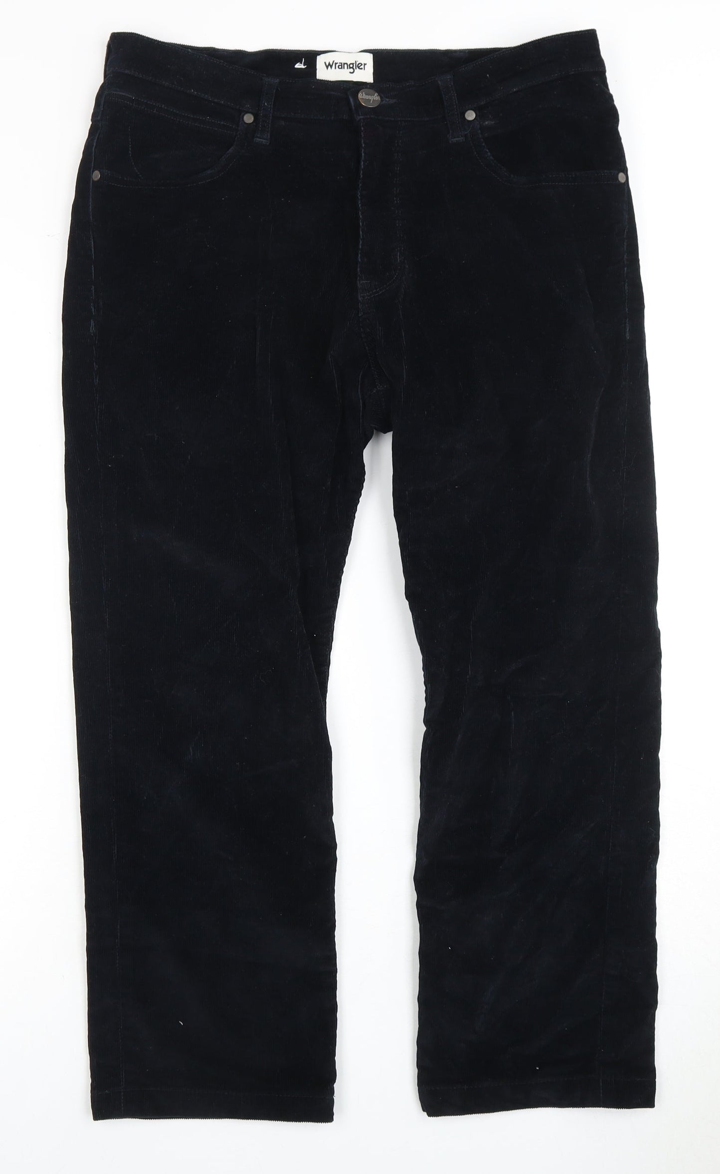 Wrangler Men's Black Corduroy Trousers W33 L30