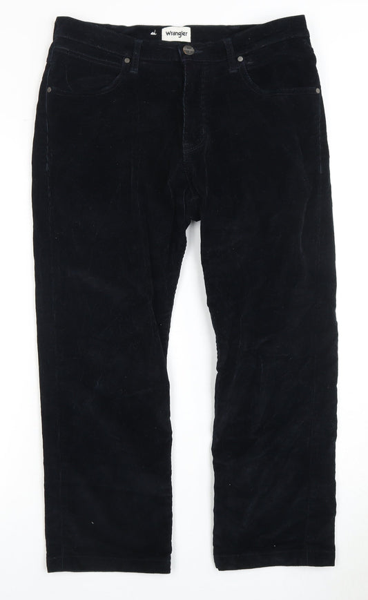 Wrangler Men's Black Corduroy Trousers W33 L30