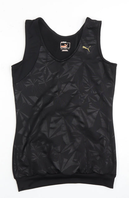 Puma Women's Black Tank Top - Size 10, Stretch