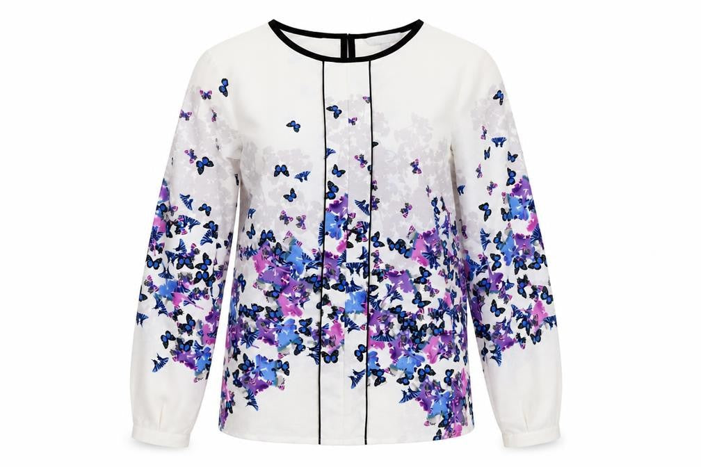Adrianna Papell Women's Floral Blouse, Size 10