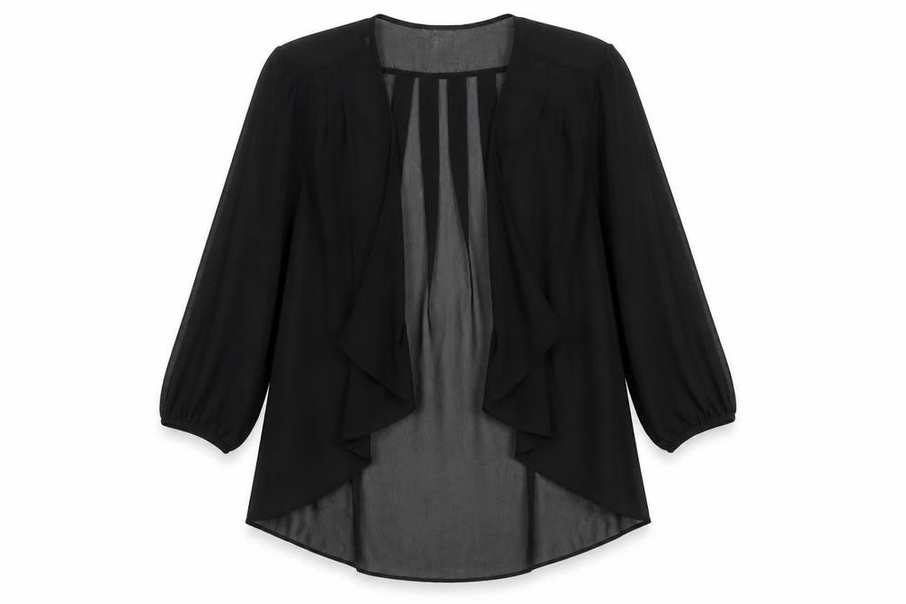 Womens UK Size 12 Roman Black Basic Blouse