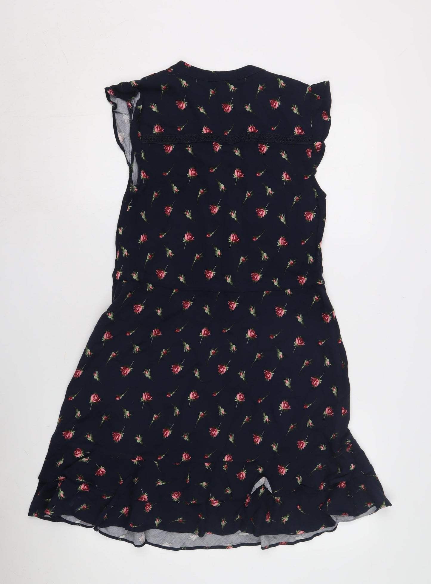 Oasis Women's Floral A-Line Dress Size 8 Multicoloured