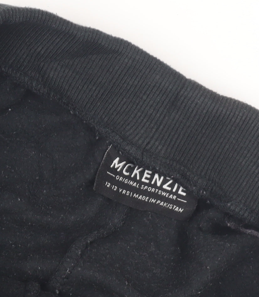 McKenzie Boys Black Jogger Trousers 12-13 Years