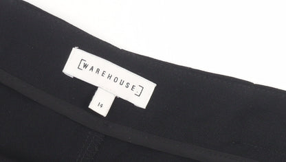 Womens UK Size 14 Warehouse   Black Trousers