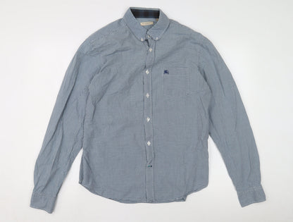 Burberry Brit Men's Blue Check Shirt, Size L, Button-Up