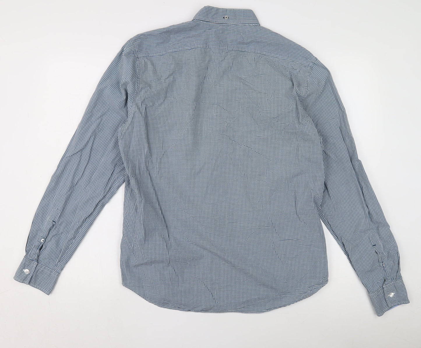 Burberry Brit Men's Blue Check Shirt, Size L, Button-Up