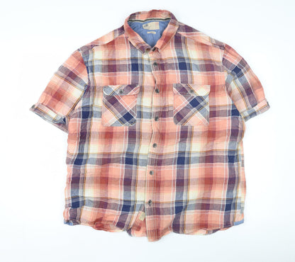 North Coast Men's Large Multicoloured Plaid Shirt