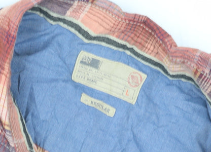 North Coast Men's Large Multicoloured Plaid Shirt