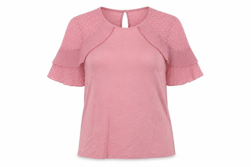 Womens UK Size 10 Lipsy Pink Basic Blouse