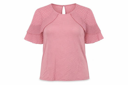 Womens UK Size 10 Lipsy Pink Basic Blouse