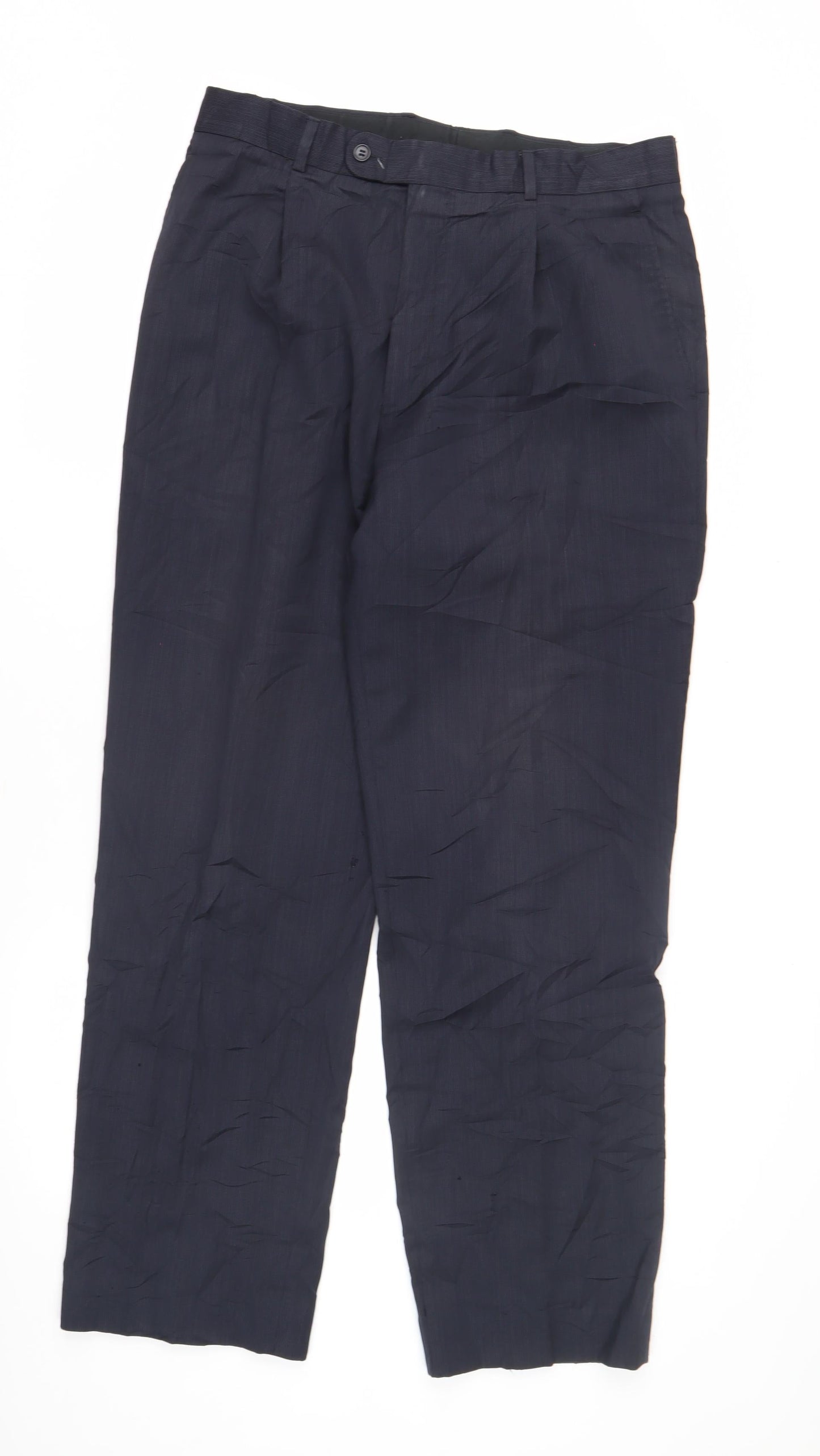 Austin Reed Men's Blue Wool Trousers 34R