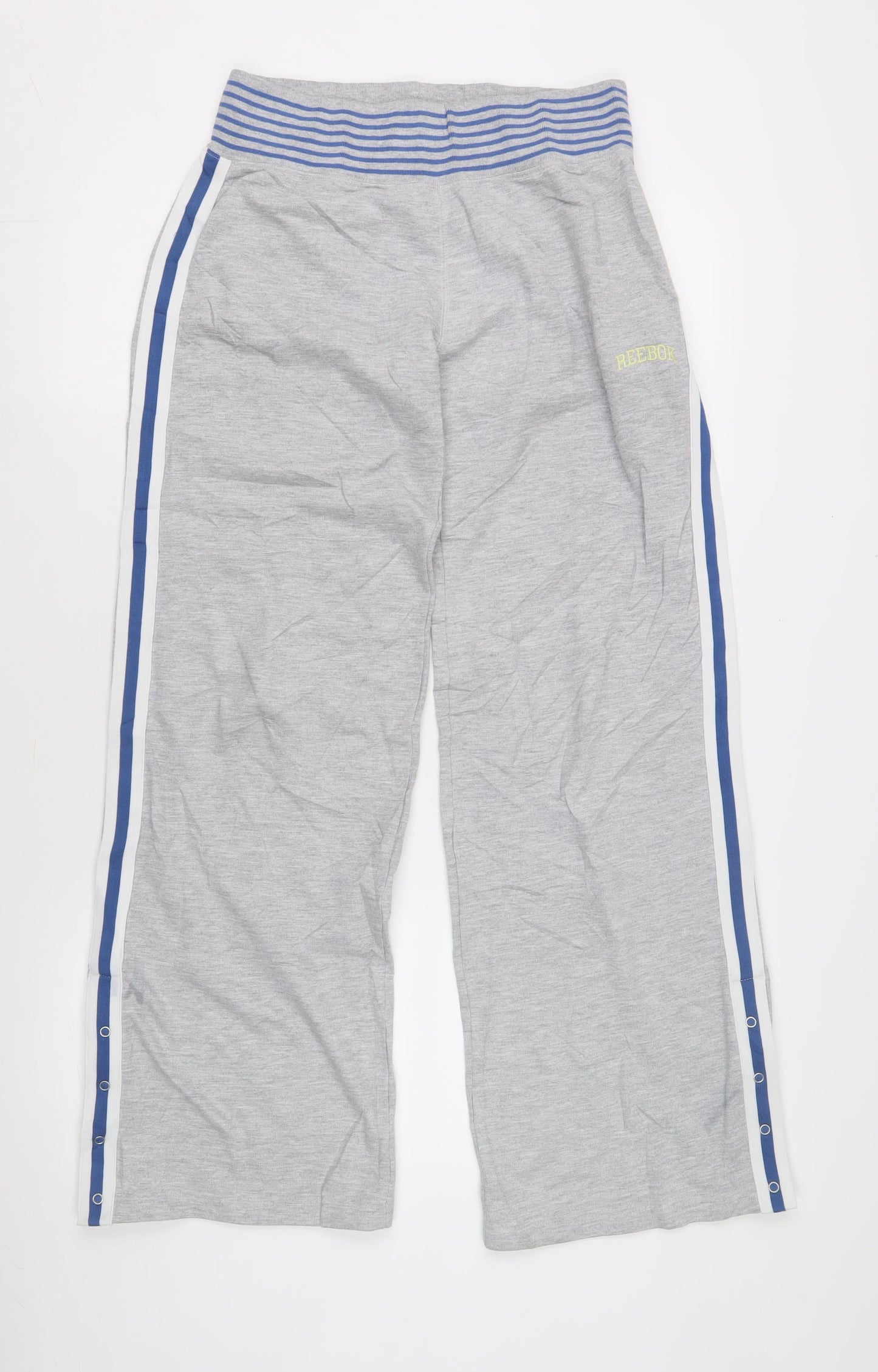Reebok Women's Grey Track Pants Size 12 Comfortable Fit