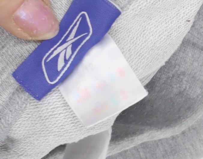 Reebok Women's Grey Track Pants Size 12 Comfortable Fit