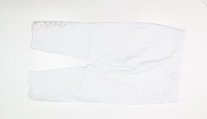 Womens UK Size 20 Roman Regular Fit  White Trousers