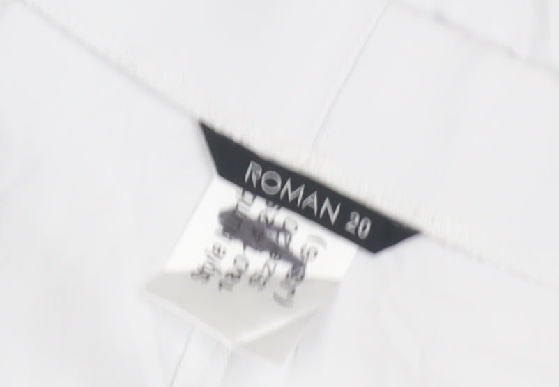 Womens UK Size 20 Roman Regular Fit  White Trousers