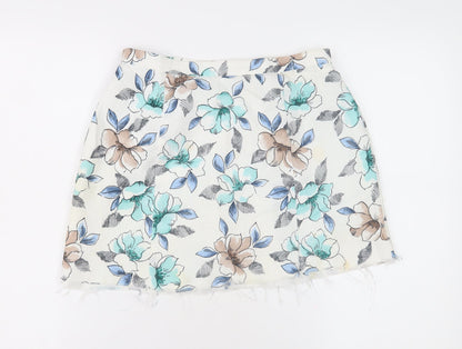 Eastex Women's Multicoloured Floral Skirt Size 10