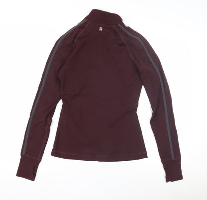 Sweaty Betty Women's XS Purple High Neck Activewear Top