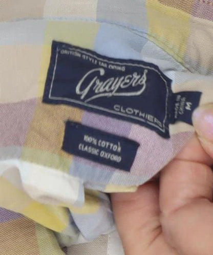 Grayers Men's Multicoloured Plaid Button-Up Shirt