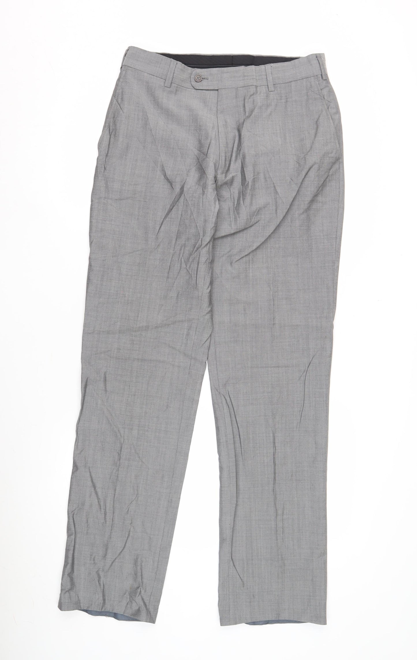 New Simon Grey Trousers for Men Size 38R Formal Wear