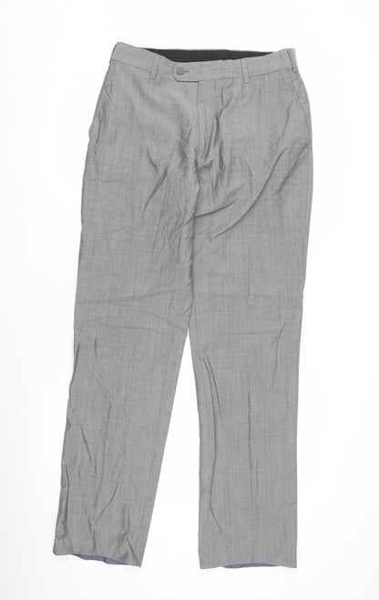 New Simon Grey Trousers for Men Size 38R Formal Wear