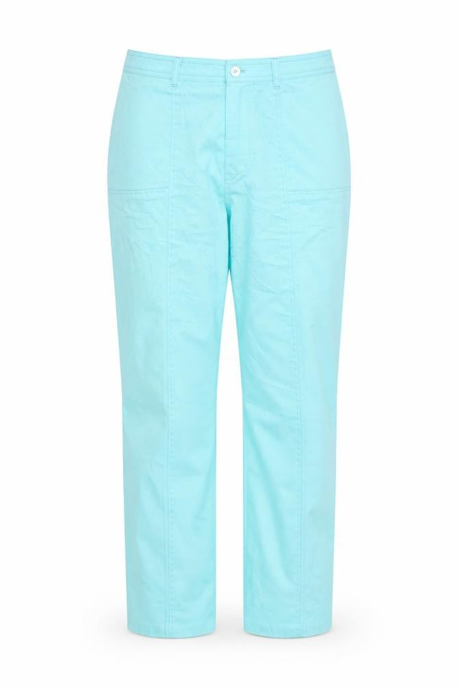 Womens UK Size 18 LUCIA Regular Fit Casual Blue Trousers