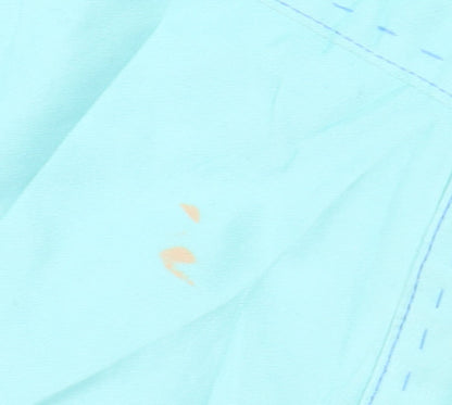 Womens UK Size 18 LUCIA Regular Fit Casual Blue Trousers