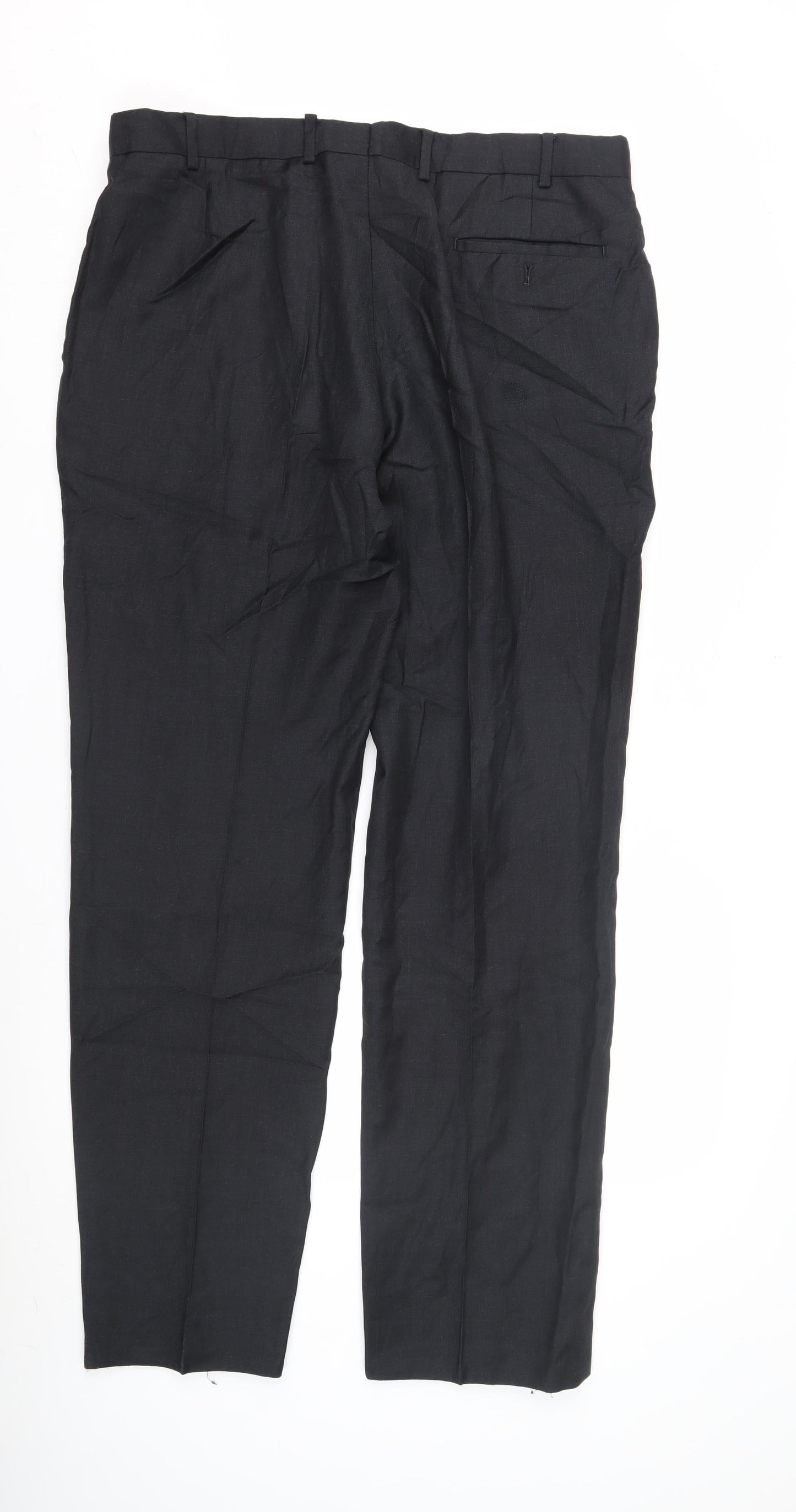 Mens UK Size 38 Charles Tyrwhitt Classic Fit Formal Black Trousers