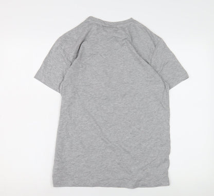 Super Mario Men's Grey M T-Shirt, Cartoon Graphics