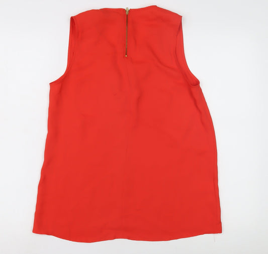 Womens UK Size 12 NEXT Red Basic Blouse