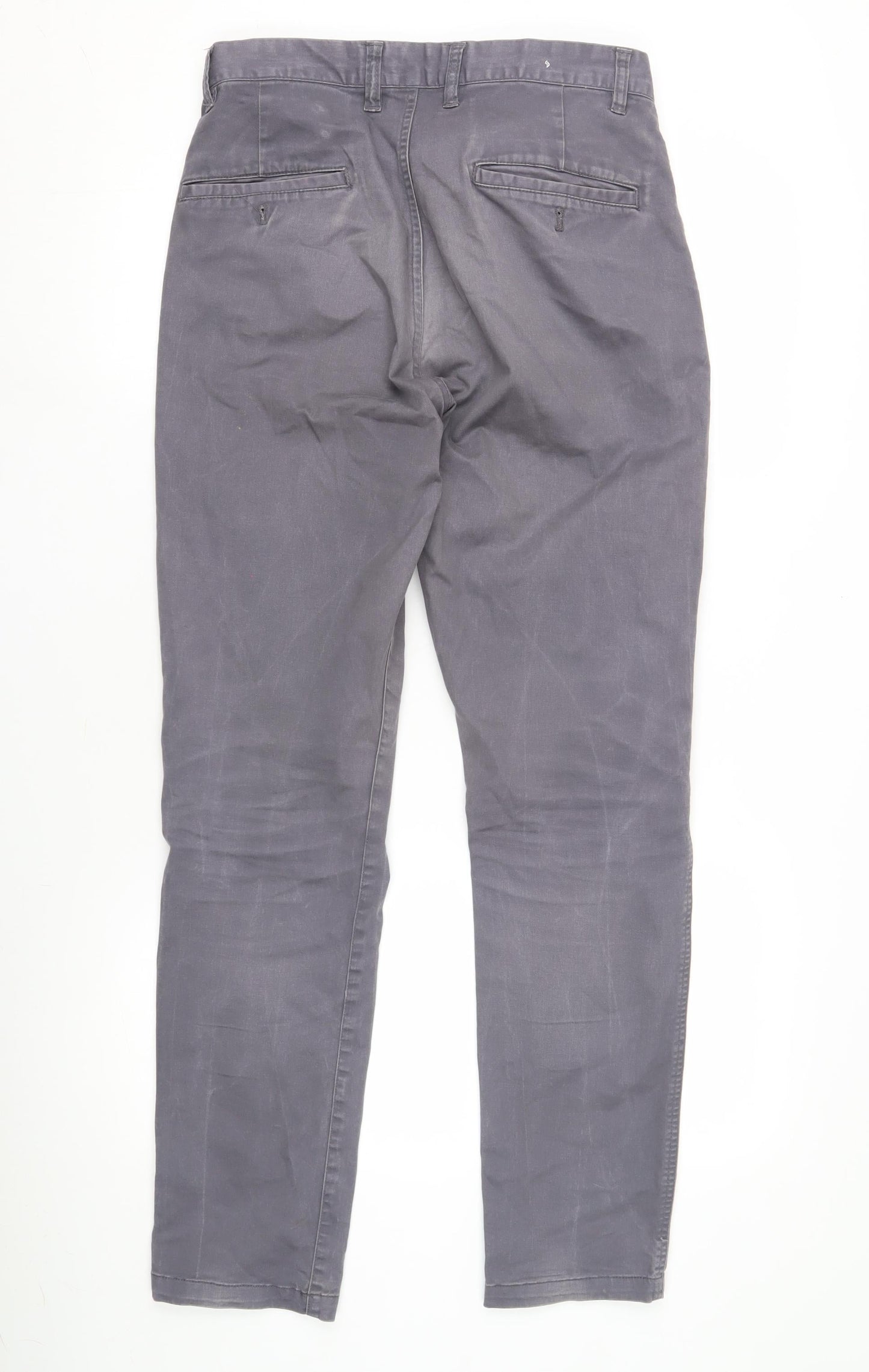 H&M Men's Grey Slim Fit Chino Trousers L