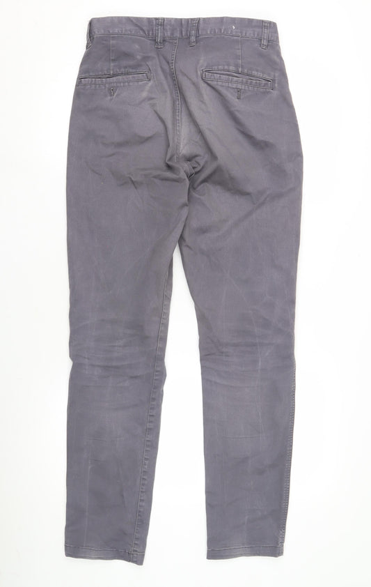 H&M Men's Grey Slim Fit Chino Trousers L