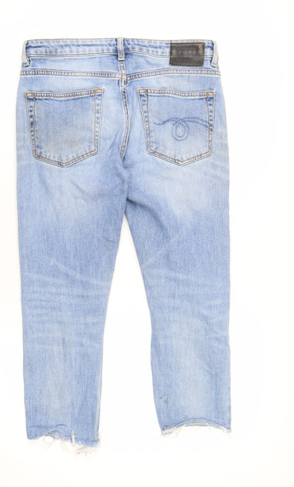 R13 Unisex Kids Blue Straight Jeans, 26 In Waist, Size 2XL