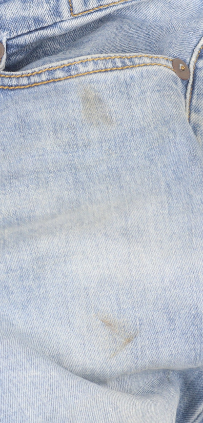 R13 Unisex Kids Blue Straight Jeans, 26 In Waist, Size 2XL