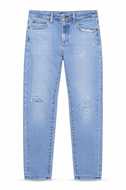 Mens UK Size 33 Uniqlo Regular Fit Straight Blue Jeans