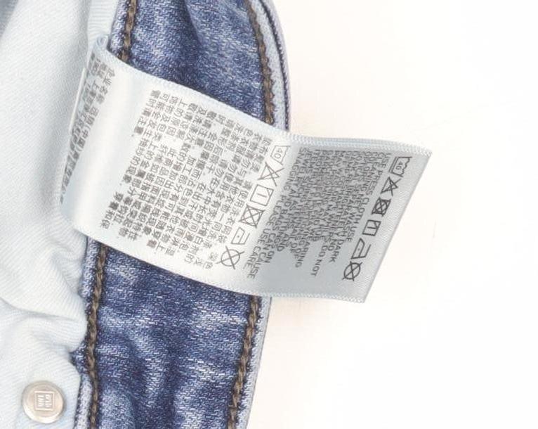 Mens UK Size 33 Uniqlo Regular Fit Straight Blue Jeans