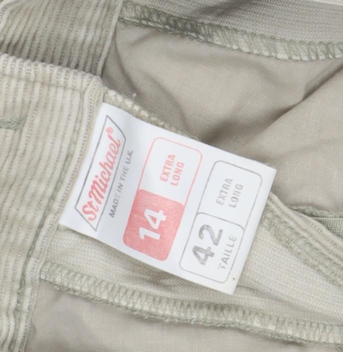 Womens UK Size 14 St Michael Regular Fit  Beige Trousers