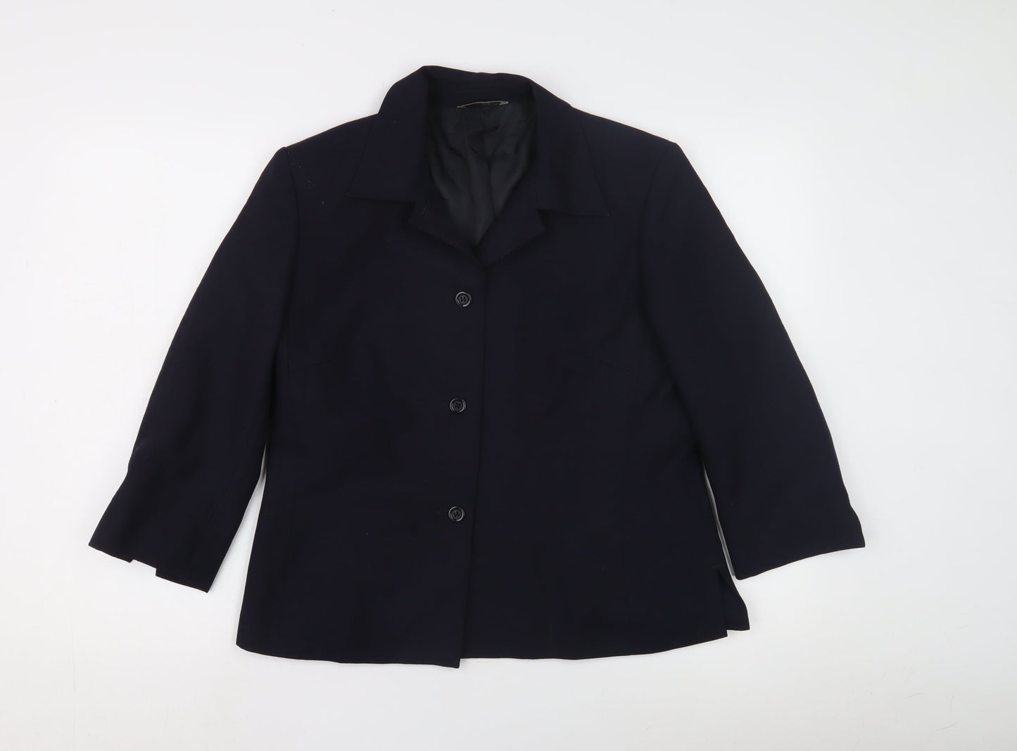 Womens UK Size 14 Marks and Spencer Blue Basic Jacket