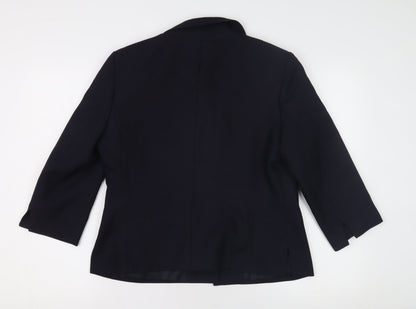 Womens UK Size 14 Marks and Spencer Blue Basic Jacket