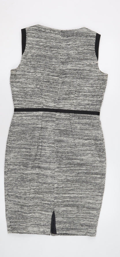 Per Una Speziale Women's Grey Sheath Dress Size 10