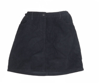 Miss Evie Girls Black Corduroy Skirt 11-12 Years