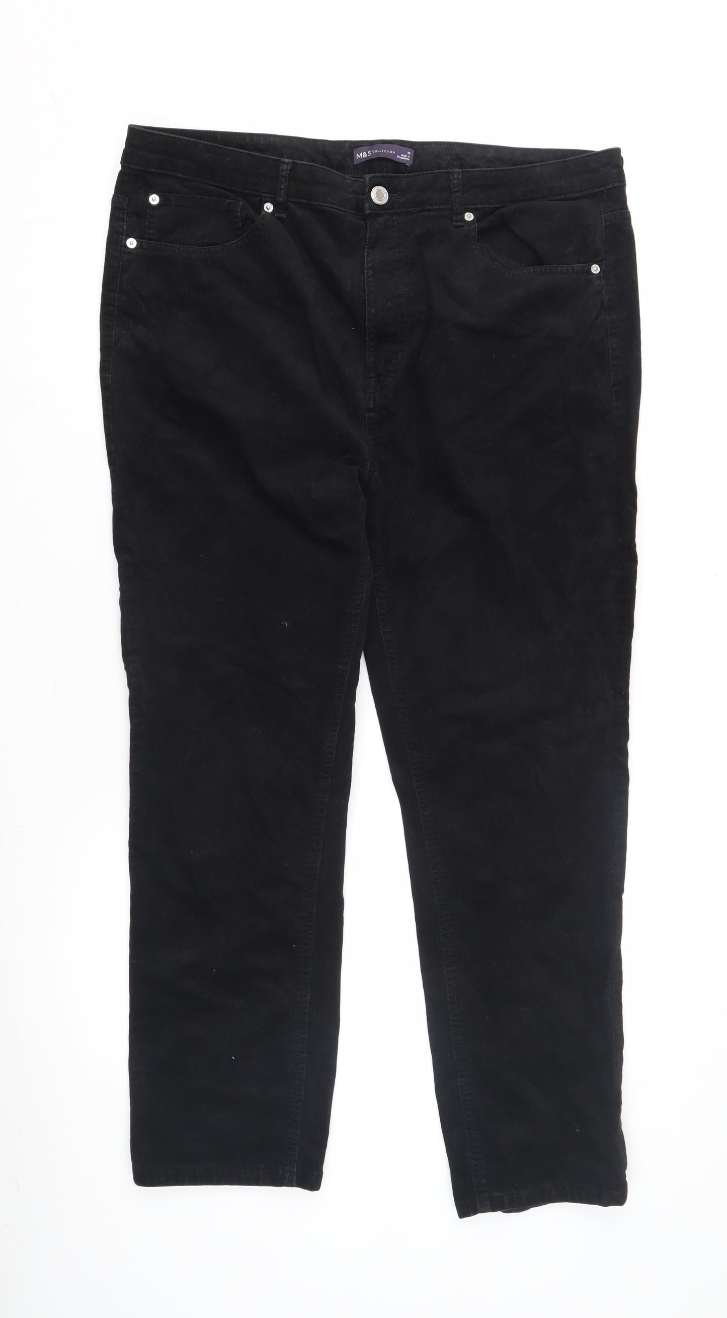 Marks and Spencer Men's Black Trousers 2XL