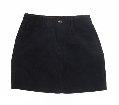 New Look Women's Black Corduroy Petite Skirt