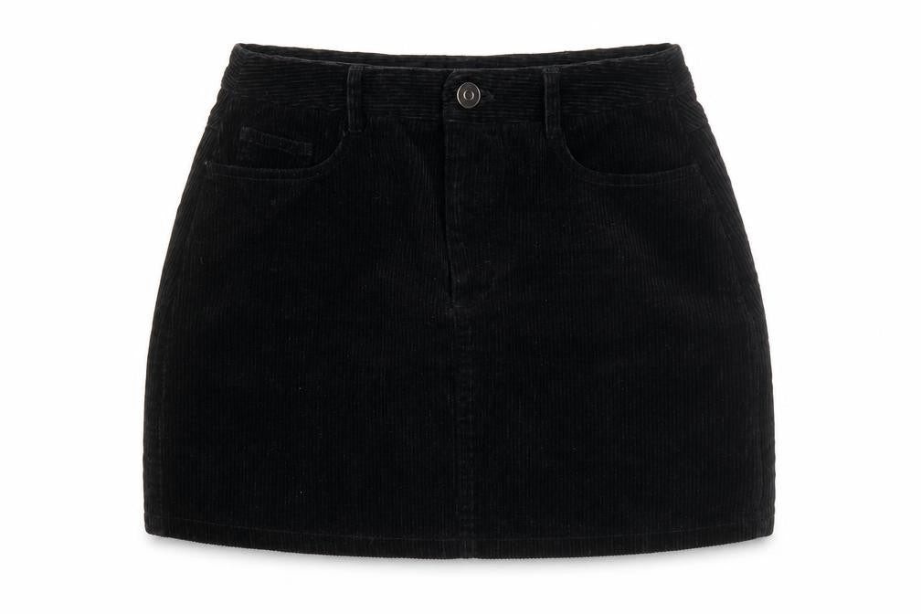 Womens UK Size 10 New Look Straight & Pencil Corduroy Skirt