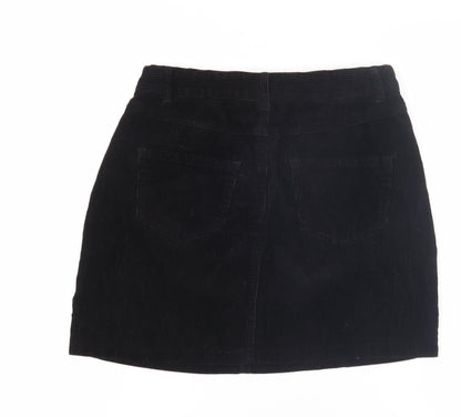 New Look Women's Black Corduroy Petite Skirt