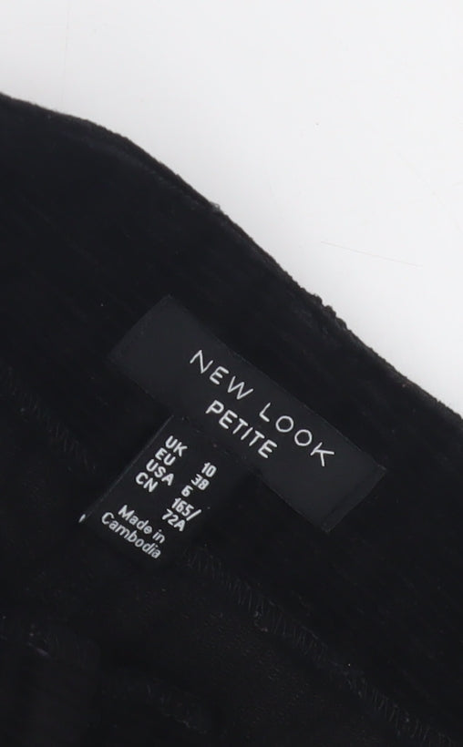 New Look Women's Black Corduroy Petite Skirt