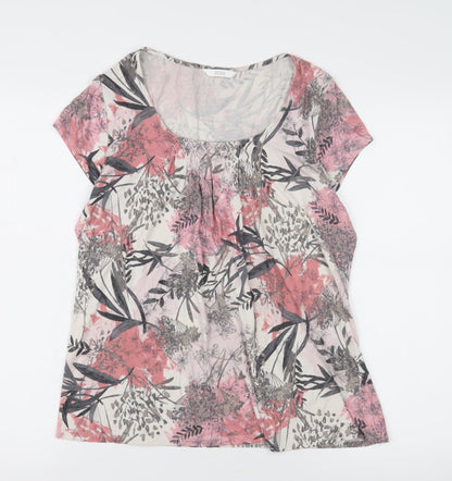 Womens UK Size 12 Marks and Spencer Multicoloured Basic Blouse